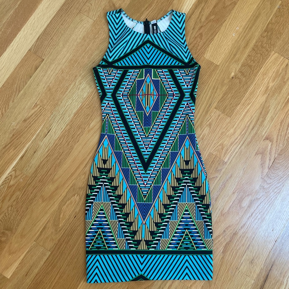 Design Lab Multicolor Mini Dress